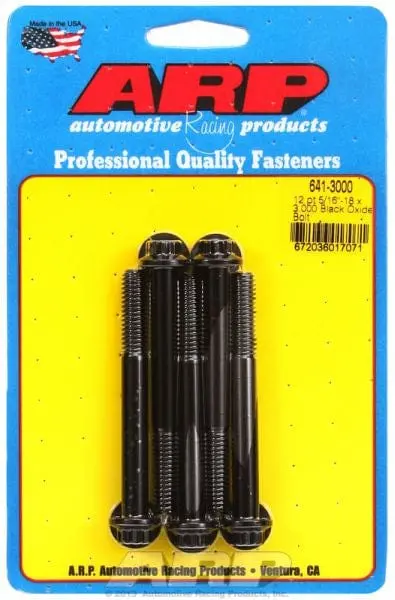 5-Piece 12-Point Black Oxide Bolt Kit (Ar641-3000) 1