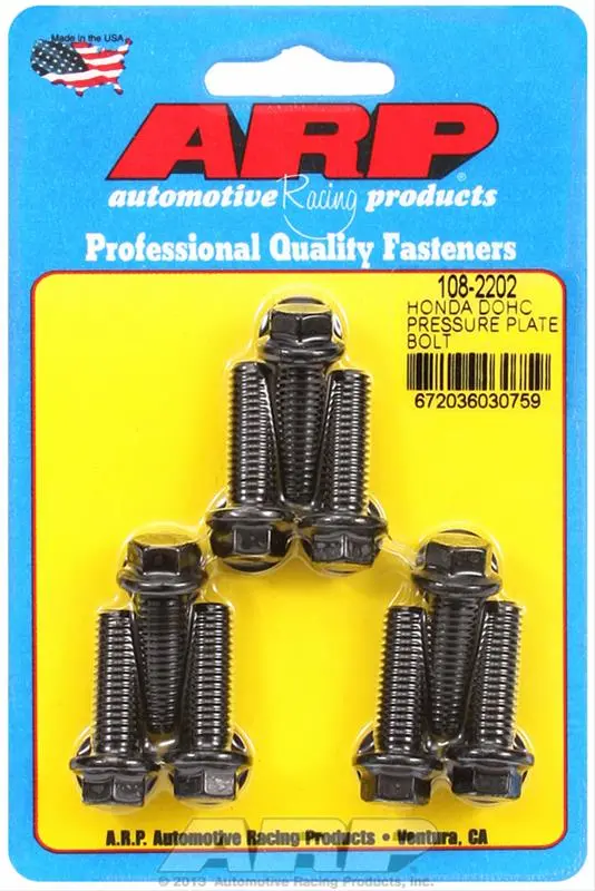 Arp 108-2202 High-Strength Pressure Plate Bolt Kit For Performance Clutches 1