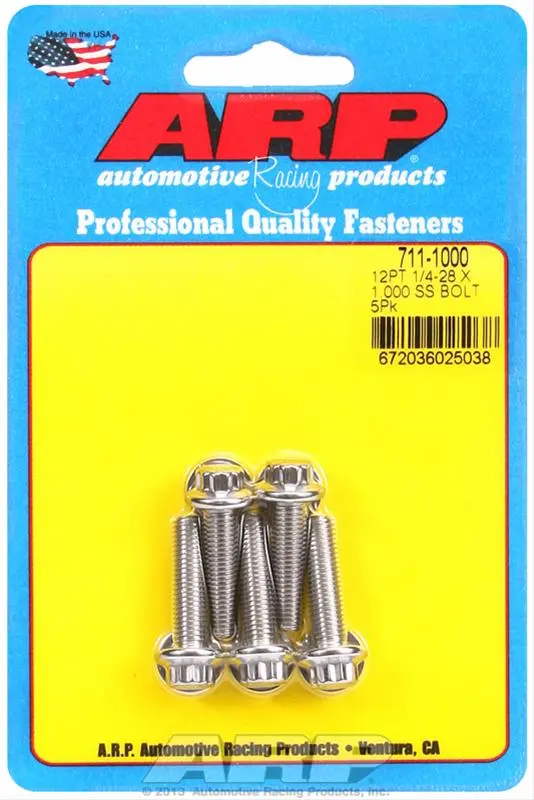 Arp Stainless Steel Fasteners For Corrosion-Resistant Engine Assembly 711-1000 1
