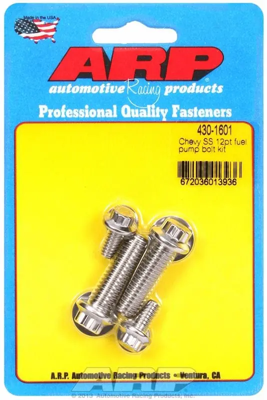 Stainless Steel Fuel Pump Bolt Kit – 12-Point Head (Ar430-1601) 1