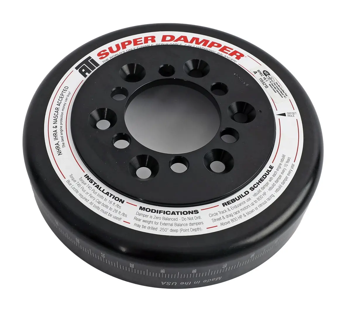 Ati Performance Harmonic Balancer – Billet Aluminum, Part Ati916612 1