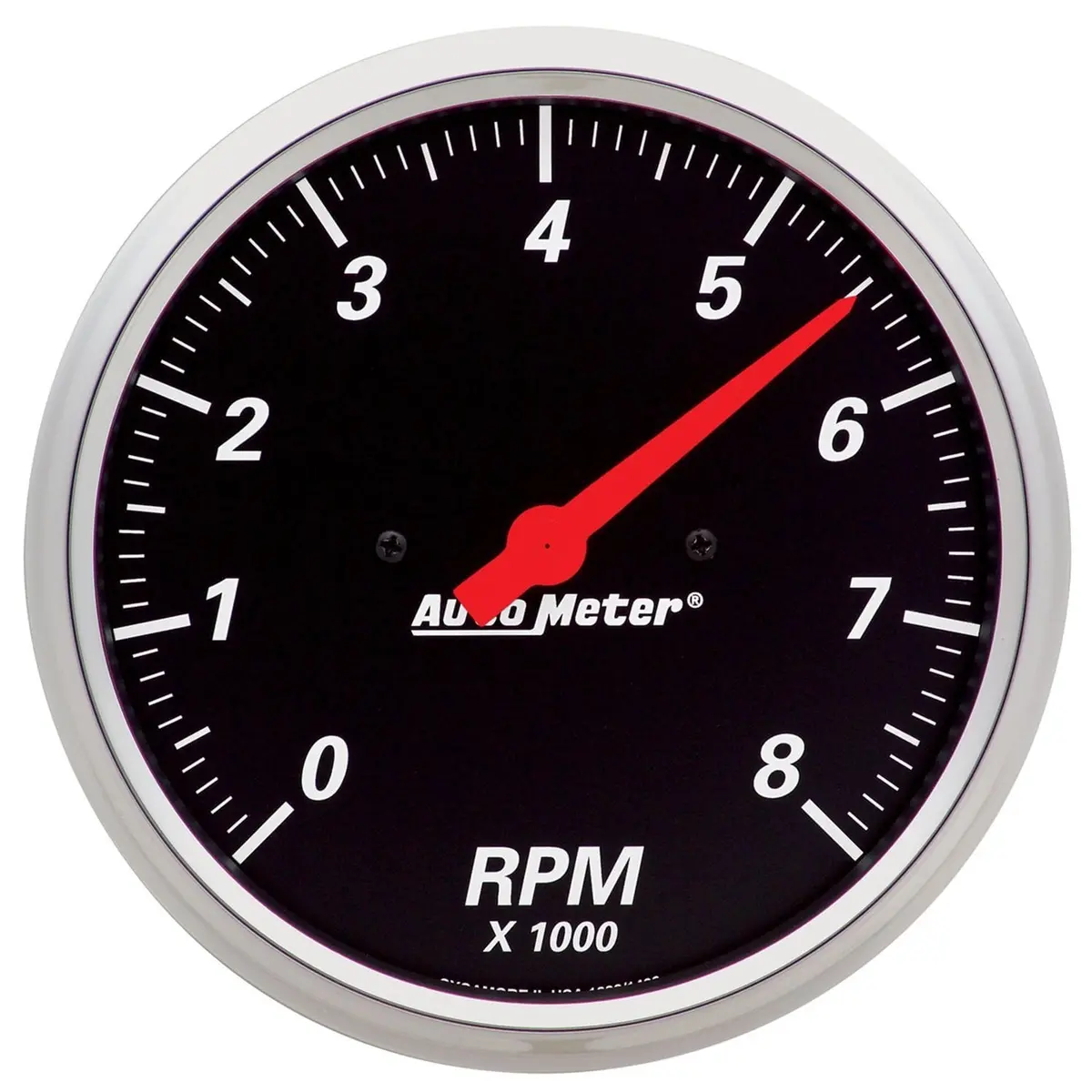 Au1499 Designer Black Analog Tachometer With Led Illumination 1
