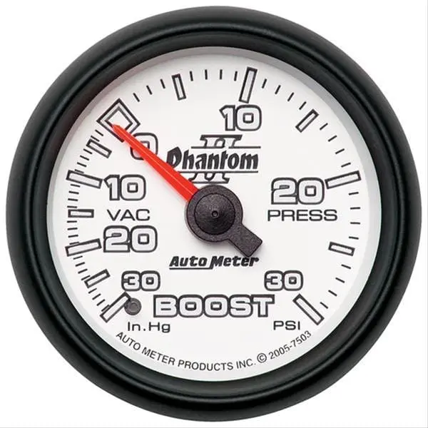 Autometer Phantom Ii Analog Gauge Kit - 2-1/16" Diameter, Part 7503 1