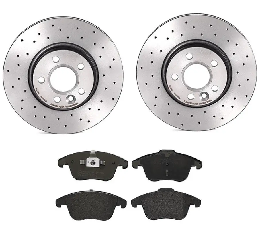Brembo Ktx4017 Premium Brake Pad And Rotor Combo Kit 1