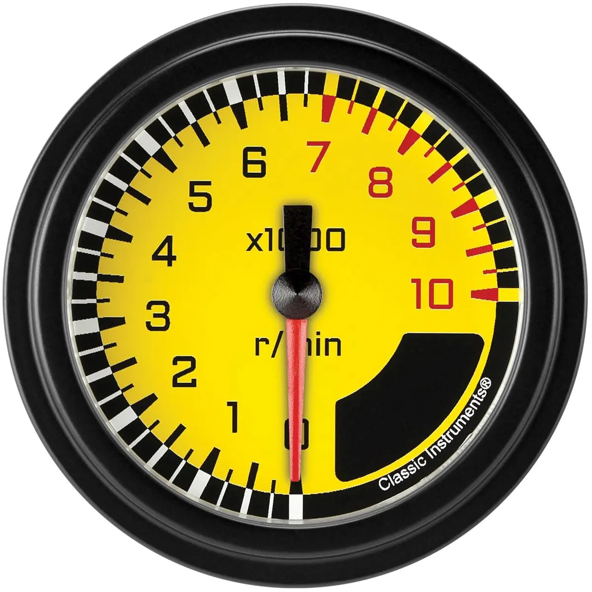 Classic Instruments Ax383Yblf Auto Cross Gray Series Tachometer 1