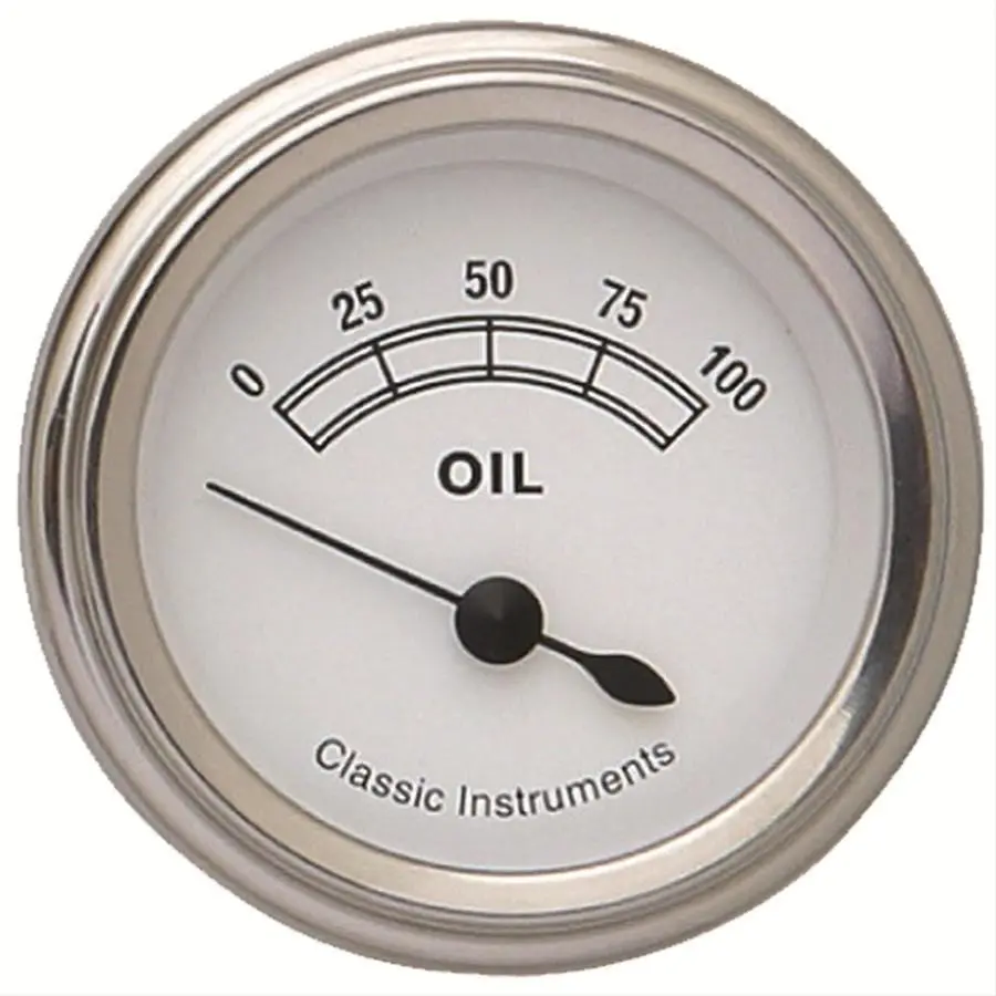 Classic Instruments White Series Analog Gauge Cluster – Cw81Slf 1