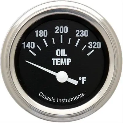 Classic Instruments Hot Rod Series Analog Gauge Kit Hr28Slc – Black Face With White Needle 1