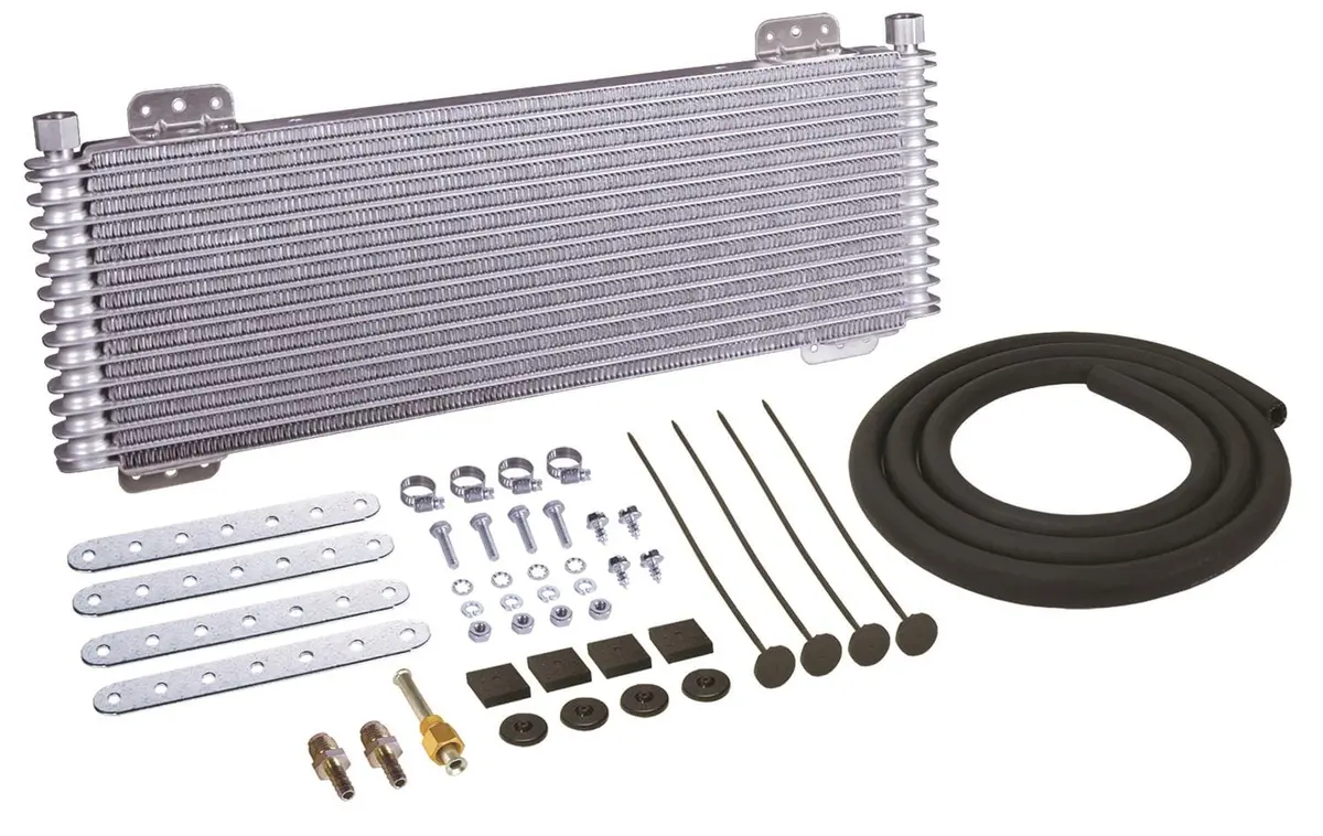 Derale 13633 9500-Series Fin-And-Plate Transmission Cooler – High-Efficiency Cooling 1
