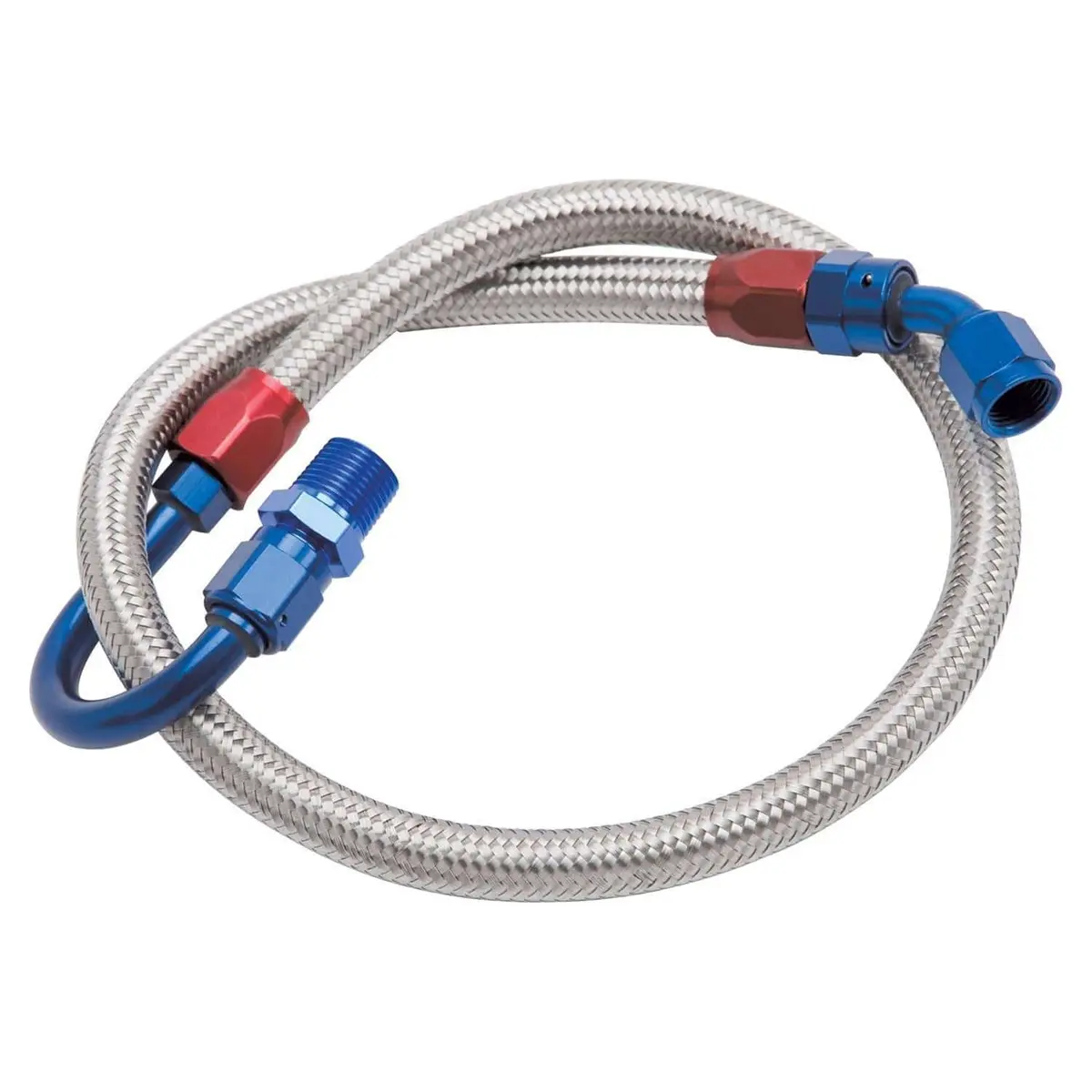 Edelbrock 8125 Fuel Line Kit With An Fittings And Braided Hose Components 1