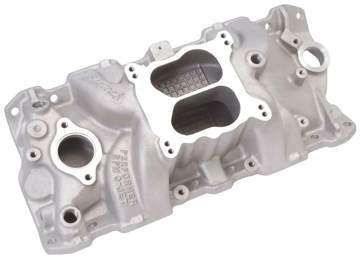 Edelbrock Performer Rpm Q-Jet Intake Manifold – Aluminum, Part 7104 1