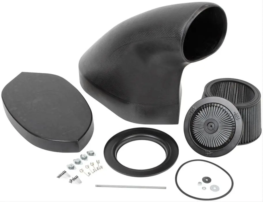 K&N Nhra-Certified Carbon Fiber Hood Scoop – Lightweight Aerodynamic Design, 100-8512 1