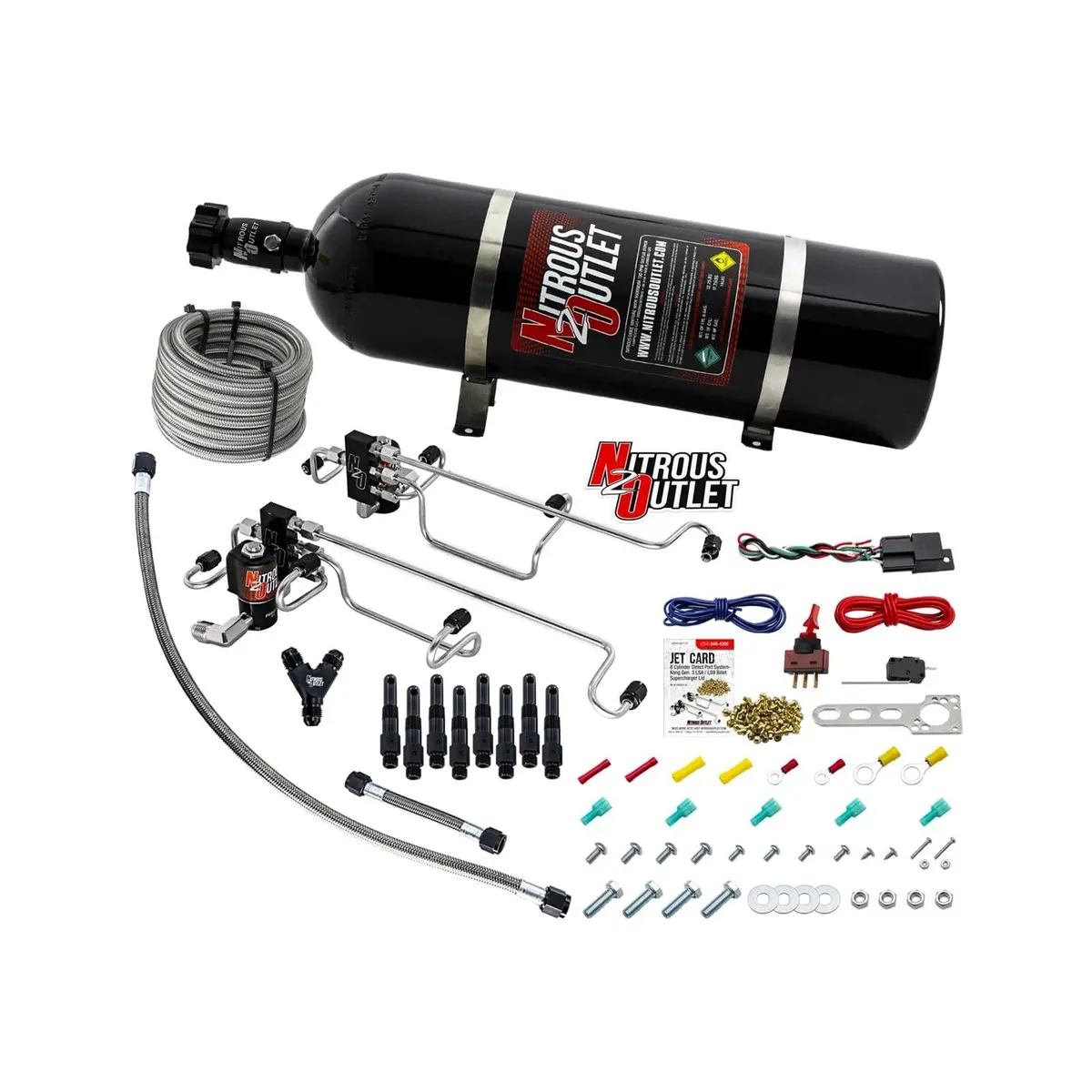 Nitrous Outlet Wet Nitrous System Kit – 15 Lb Capacity, 00-10432-K-15 1