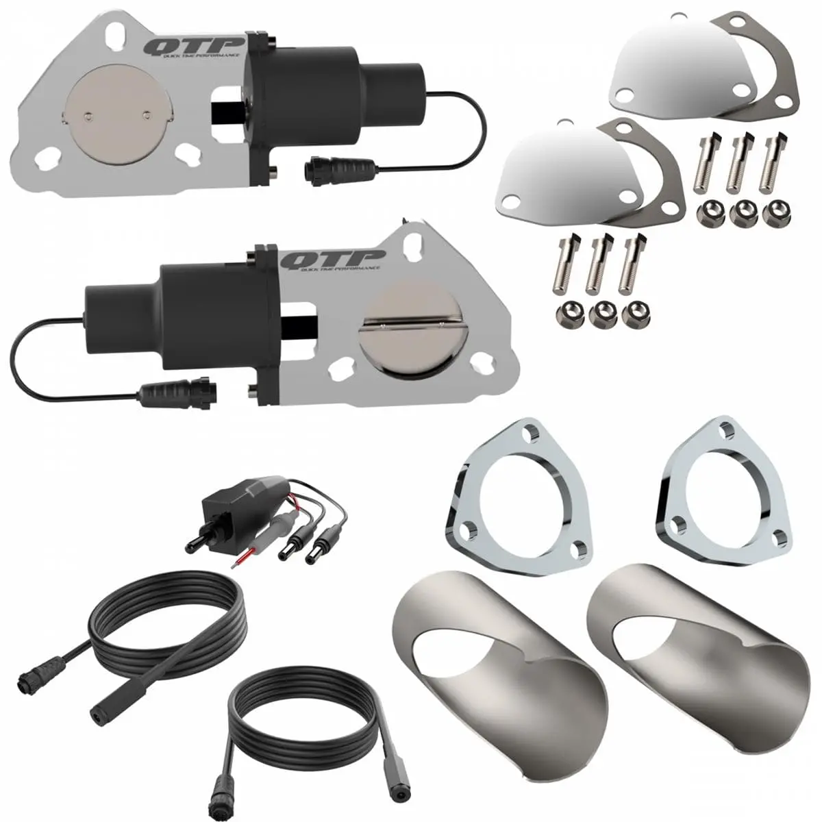 Quick Time Electric Exhaust Cutout System - Diy-Compatible, Qtec45Diy 1