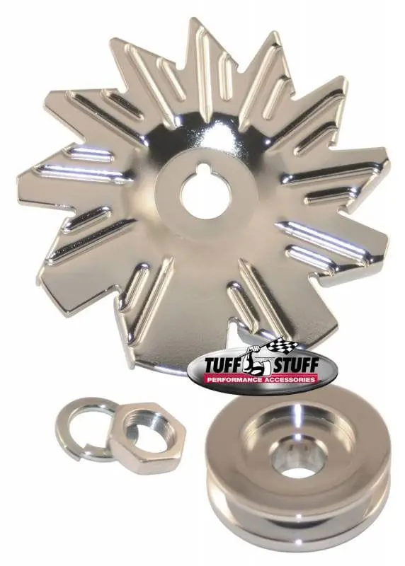 Chrome Alternator Fan And Pulley Assembly – Polished Finish Tuf7600A 1