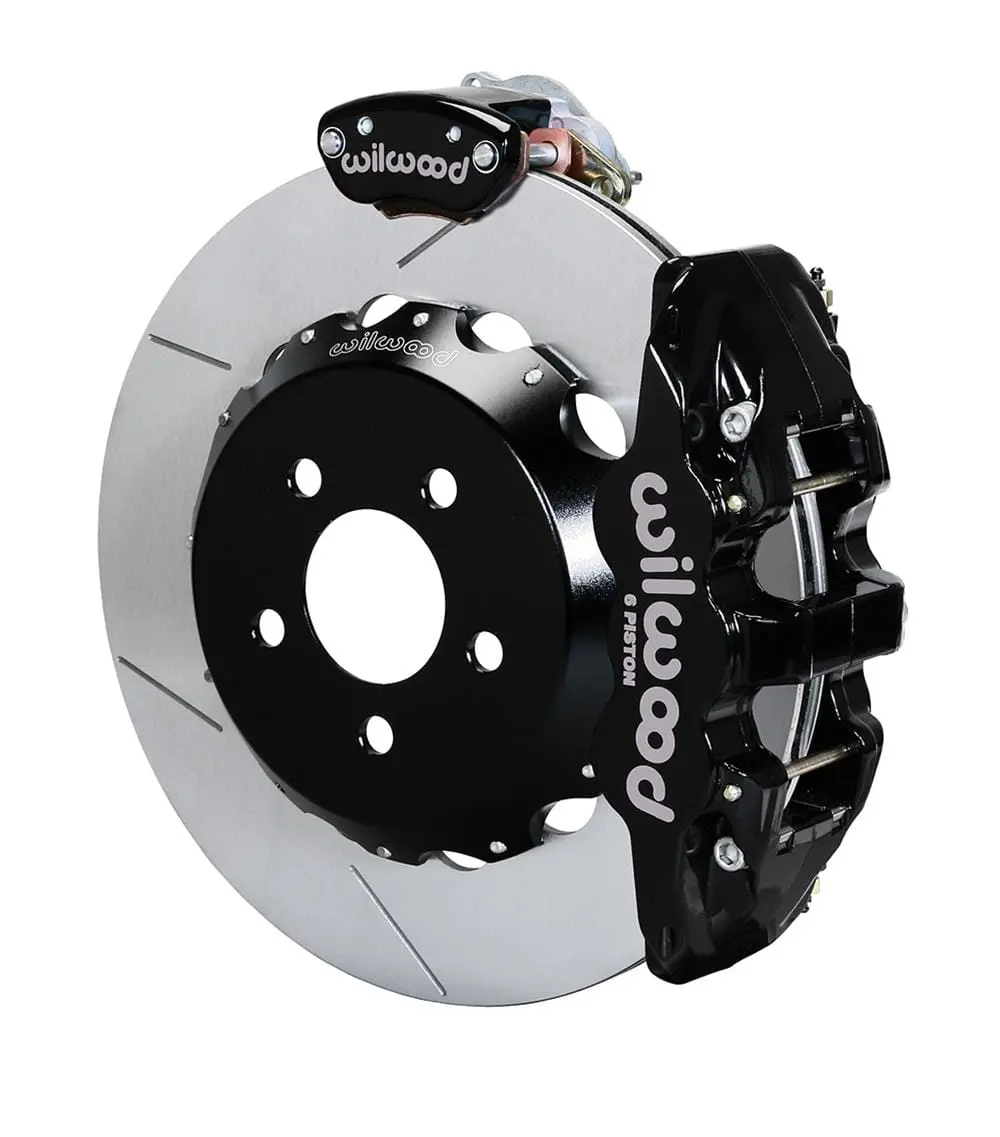 Wilwood 140-13888 Aero4-Mc4 Rear Big Brake Kit With Integrated Parking Brake 1